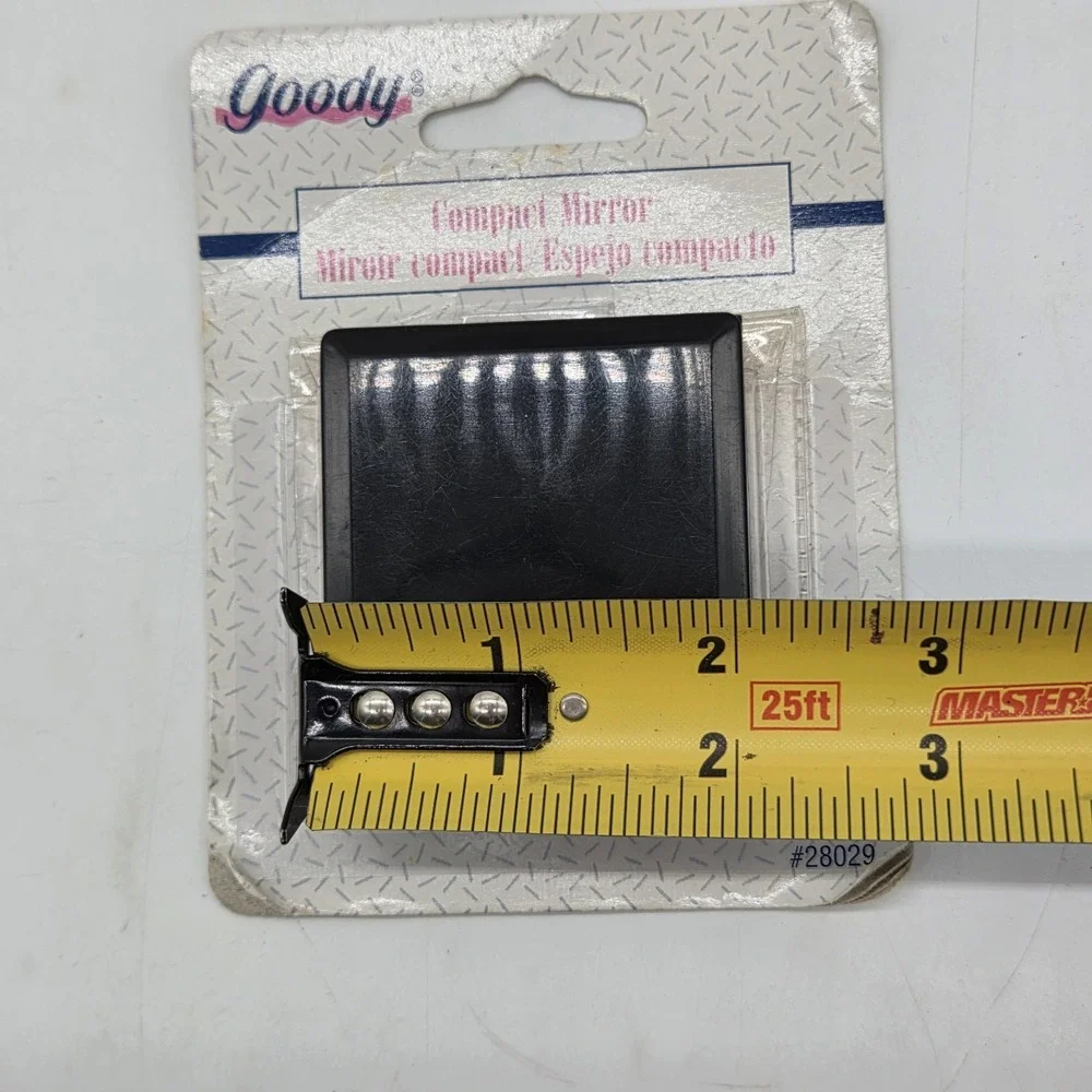 Vintage Goody Compact Mirror Faux Tortoise Vinyl Travel Pouch 1996 #28029 *READ*
